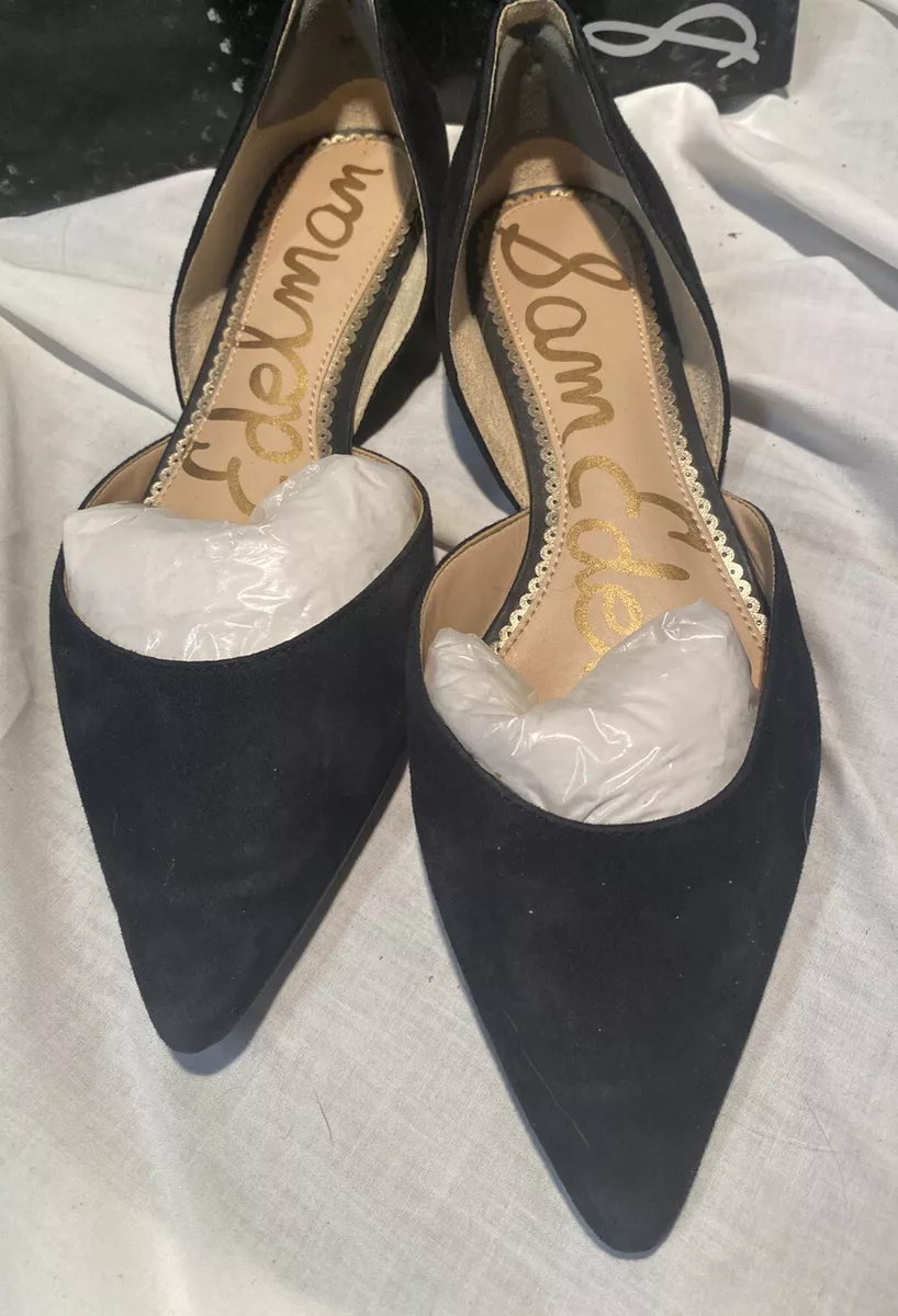 Sam Edelman Rodney Flats Black Suede Sz 10 with box