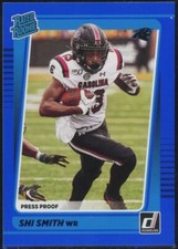 2021 Donruss Shi Smith Rated Rookie Press Proof Blue Parallel RC #315
