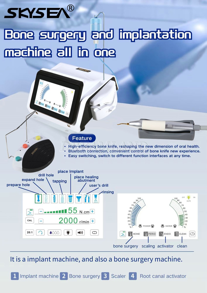 Dental Machine Dent Piezo Motor Device 2IN1 SURGIC TOUCH BoneCutter ...