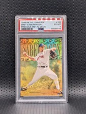 1999 Metal Universe Bret Saberhagen Precious Metal Gems /50 PSA 6 Fleer Skybox