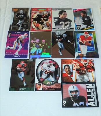 MARCUS ALLEN - Running Back - Chiefs / Raiders 12 Card Assorted Lot **You Pick**