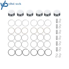 Pistons With Rings Set For Chrysler/Dodge/Jeep/Mitsubishi 4.7L SOHC V8 16V 99-07