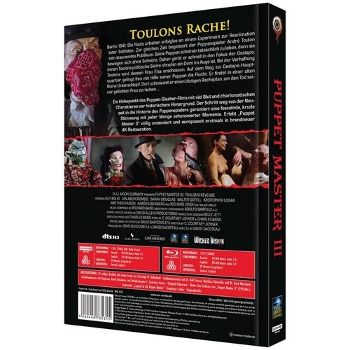 Puppet Master 3 - Tolouns Revenge / Limited Mediabook /4K+Blu-ray /Cover B /NEU - Bild 2 von 2