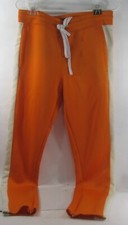 NEW FBRK SOFT TRACK PANT ORANGE WHITE    MEN SIZE  S