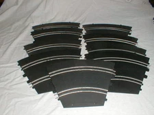 Eldon Curve Slot Car Track # 3813 Vintage Lot of  9