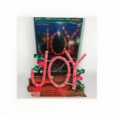 Vintage new joy lighted decor  JOY sign Christmas indoor outdoor Walmart