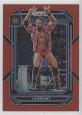 2023 Panini Prizm WWE Red Prizm 291/299 LA Knight #120 1d4e