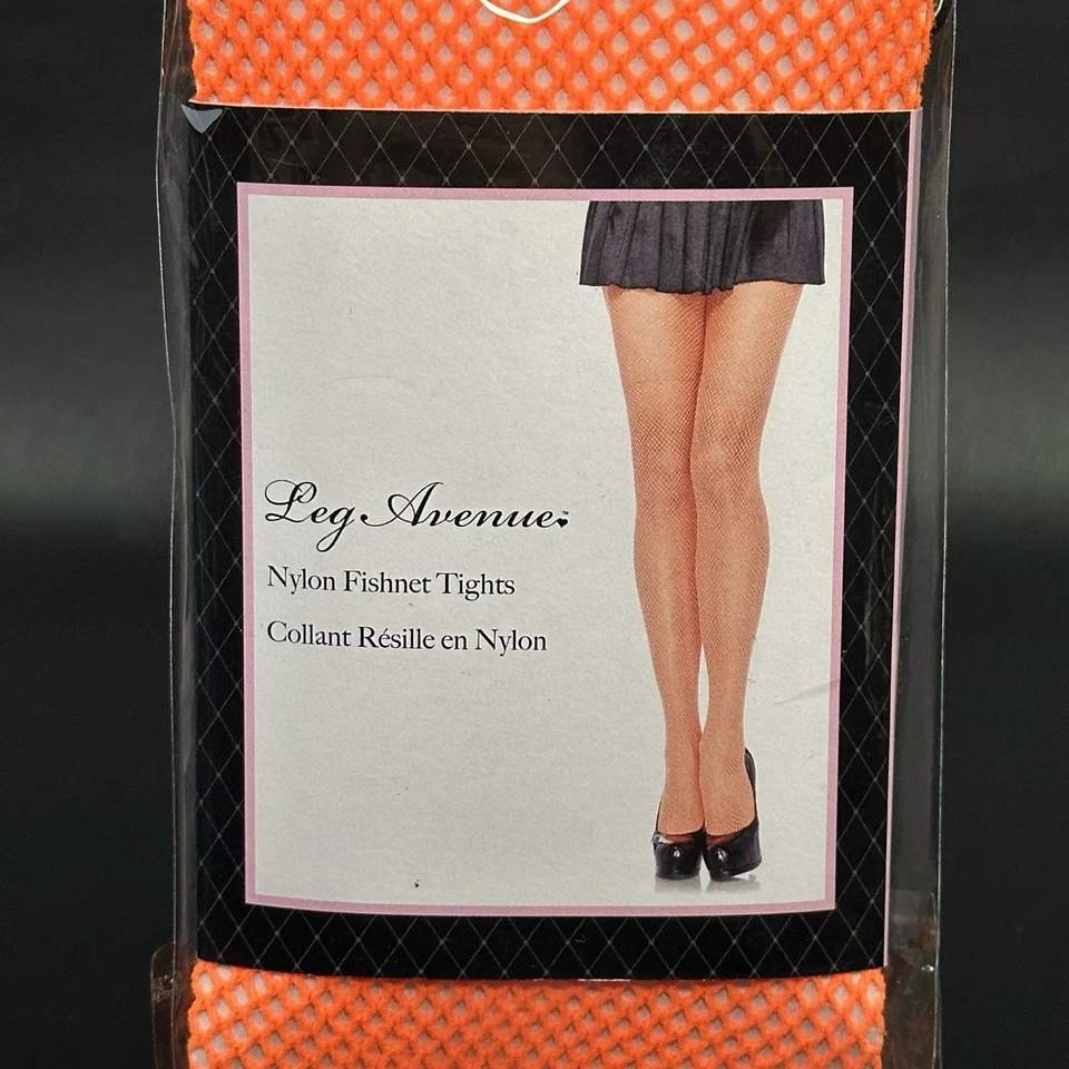 Medias de Red Naranja Talla Única Disfraz de Halloween Juegos con disfraces Accesorio Rave Foto 4 de 4