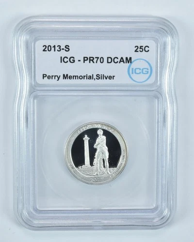 2013-S Washington Quarter Silver Perry Memorial ATB PR70 DCAM ICG *7954