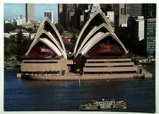 Vintage Sydney Opera House Australia Photochrome Postcard 1988