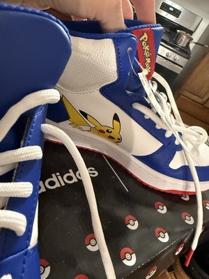adidas Hoops Mid 2.0 K Pokémon Pikachu Kids Sneakers Blue  display picture 1