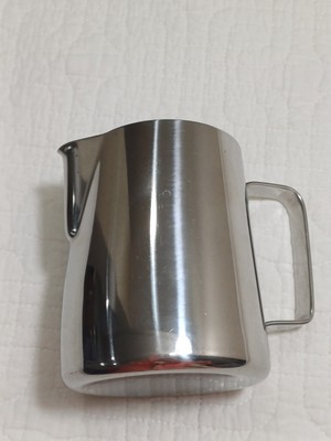 Vintage Stainless Steel Creamer Pitcher 3.5'' Tall Silver Polished Metal