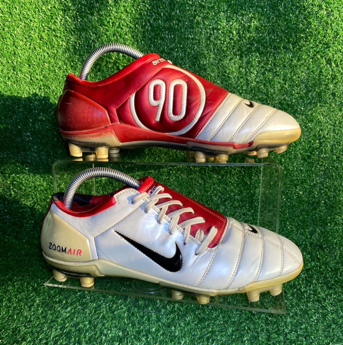 ITALY OG 2004 US Nike Air Zoom Total 90 III FG White Red Leather  Mercurial R10