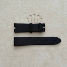 18mm Black Satin Leather Strap For Breguet Reine de Naples 8968