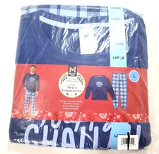 Members Mark L Holiday Family Sleep Shirt & Pant Pajama Set HAPPY CHALLAH DAYS
