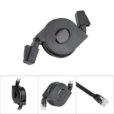 . 2M Cat6 Ethernet Cable Lan Network RJ45 Patch Retractable Flexible Cable 10Gbp