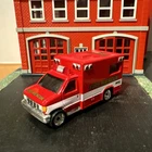Matchbox Premiere 1996 Ambulance Ford E350 Fire Rescue Red Diecast 1:64 Rubber