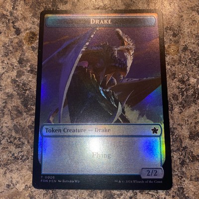 1x - DRAKE \ GOBLIN (#08/18) Token - FOIL - Foundations - NM MTG