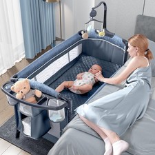 Baby Bedside Crib with Changing Table