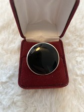 Large Onyx Sterling Silver Statement Ring
