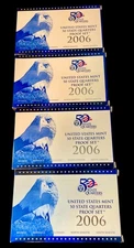 United States Mint 50 State Quarters Proof Set of (4) 2006 NV NE CO ND SD