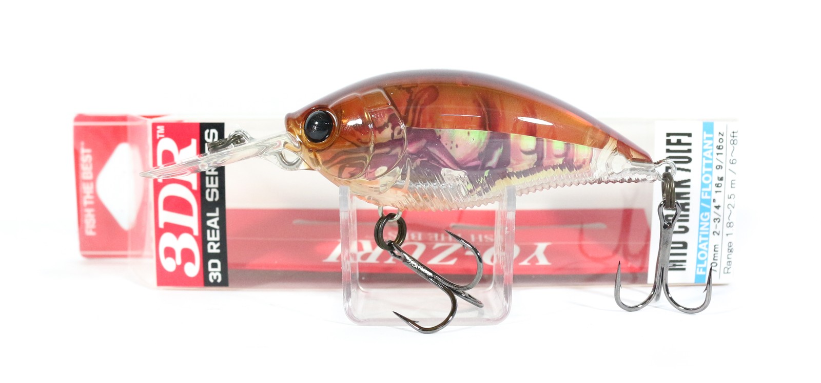 Yo Zuri Duel 3DR Mid Crank 70F Floating Lure R1318-RBCF (6724)