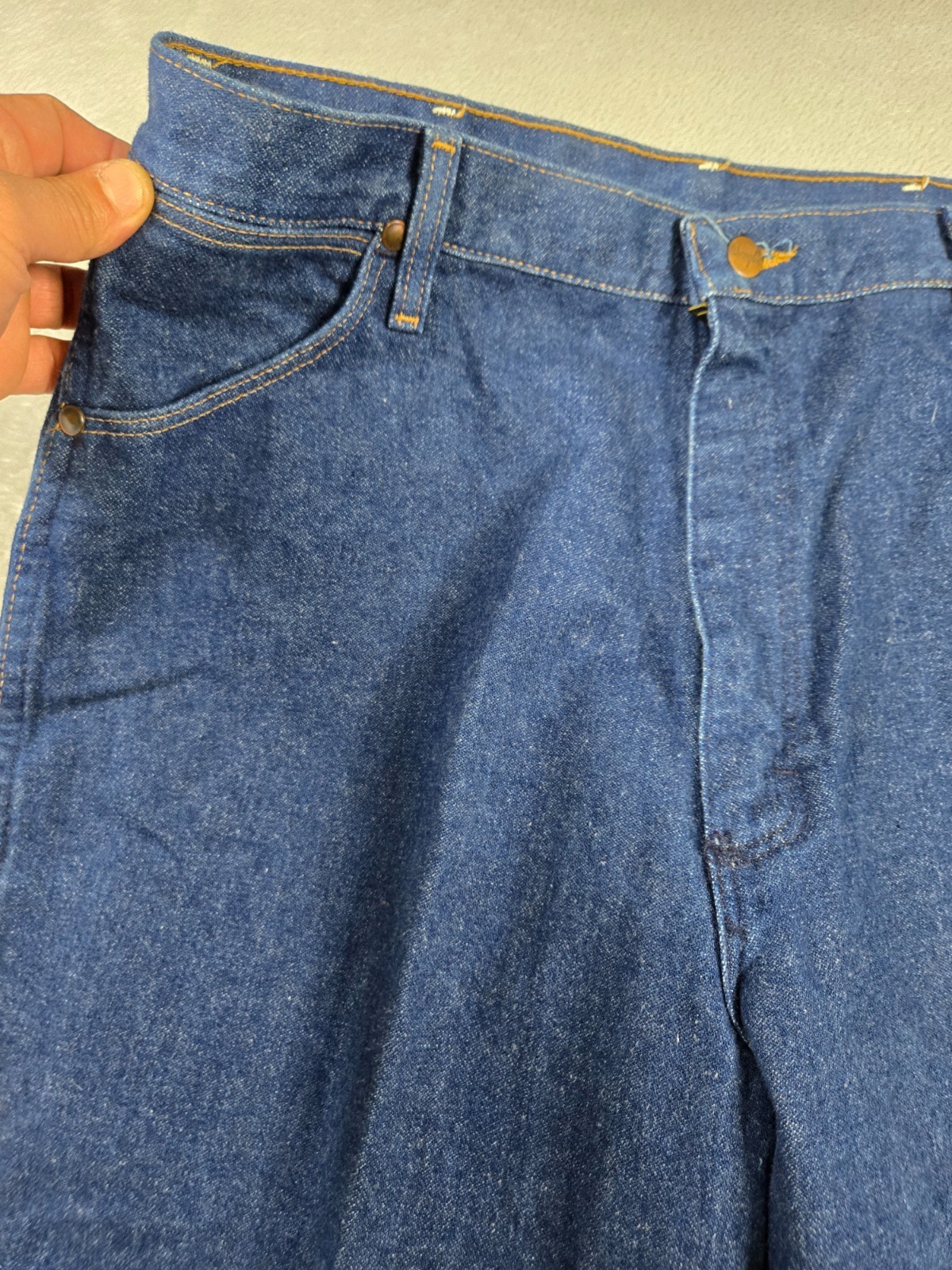 Wrangler Blue Jeans Womens Size 17/18 x 34 Country Western Cowgirl Rodeo Denim thumbnail 3