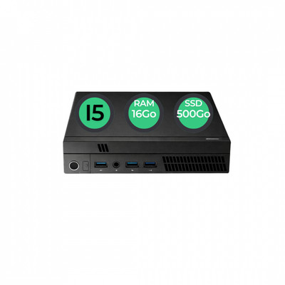 Mini PC I5-8500T 16Go 500Go SSD W11 Pro Wifi Openoffice