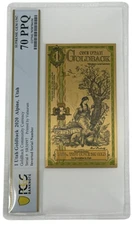 2020 Utah 1 Goldback PCGS 70 *INVERTED SERIAL NUMBER ERROR NOTE*