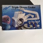 Robinson Multi Grater Shredder Slicer Handheld Rotary  3 Drums NEW IN BOX #85025 — photo 1