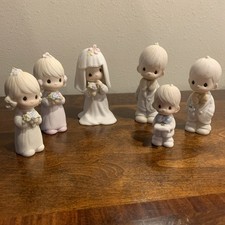 Precious Moments Wedding Series 6pc Bride Groom Bridesmaid Groomsmen Ring Bearer