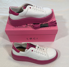 LØCI Apex Nicki Minaj Sneaker White Fuchsia Size 8 US 39EU Women's NIB LC002001