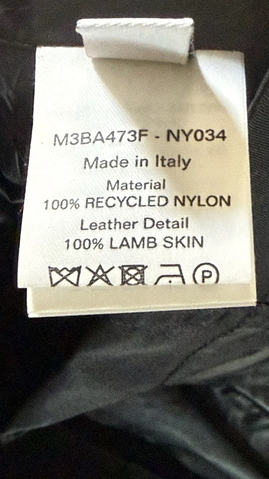 BALLY BOMBER SIZE 2XL LAMBSKIN/NYLON - Image 2 of 4