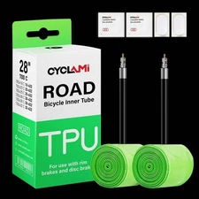 TPU Ultralight Bike Inner Tube 700C 18 32 Road MTB Tire Length French Valve 30g