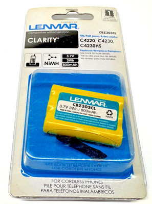 Lenmar CBZ308Cl Cordless Phone Battery for Clarity Phone C4220 / C4230 / C4230HS