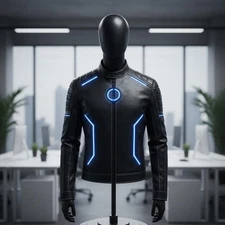 Handmade Tron Ares Movie-Inspired Real Leather Jacket Men