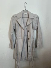 Cabi Beige/Tan Lightweight Trench Coat/Jacket Size Large Style 917