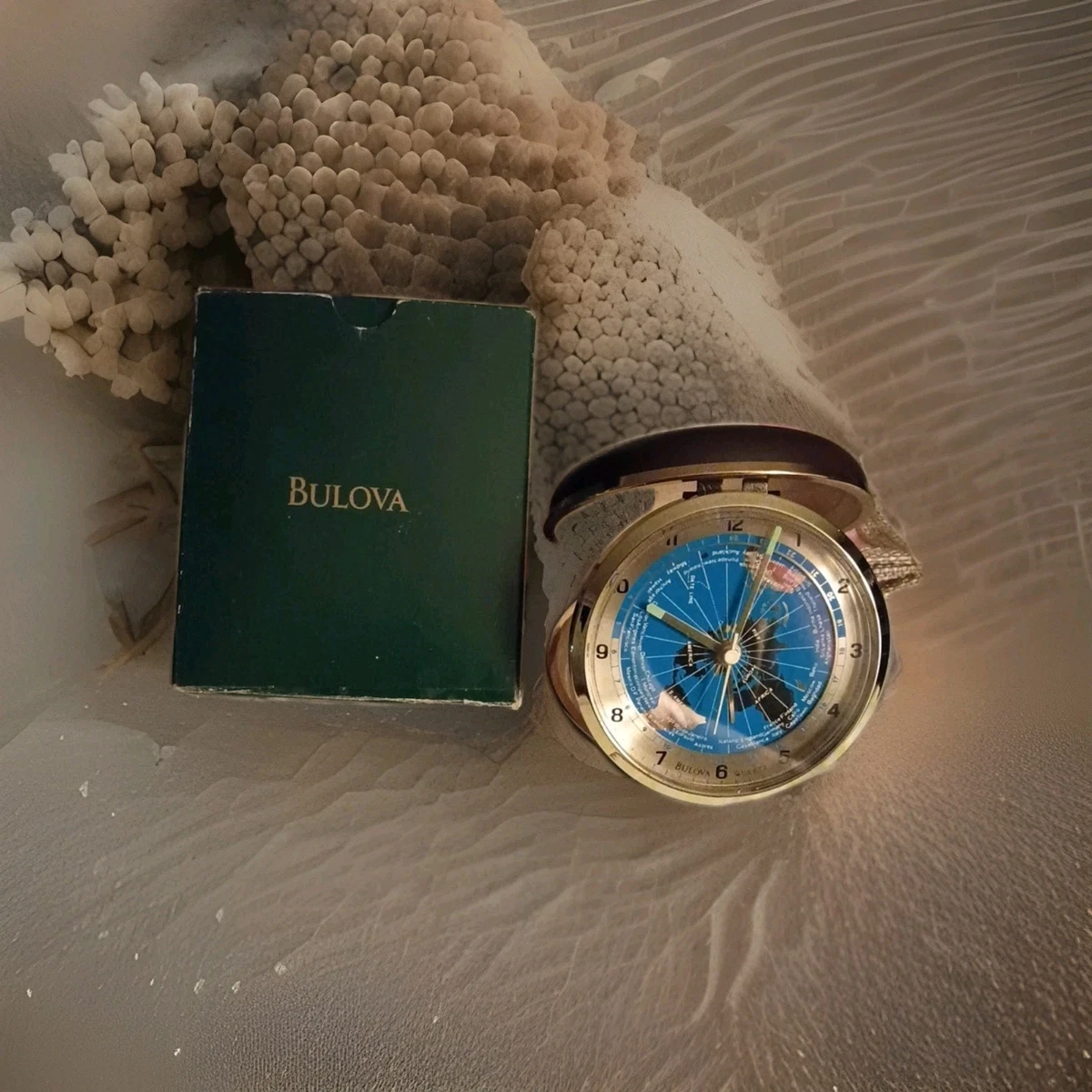 ７０’S　BULOVA　アラーム目覚まし時計 Bulova Alarm Clock In Collectible Alarm Clocks (1970-Now) for sale