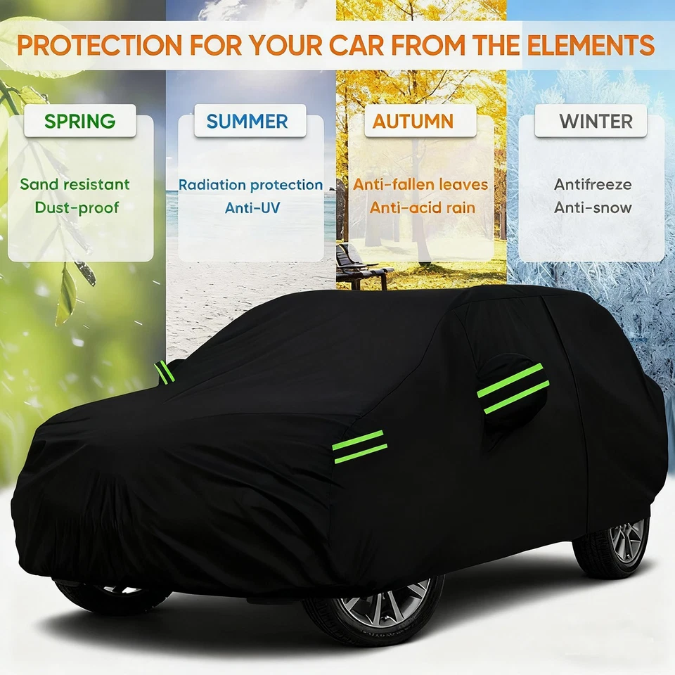 For JEEP  Compass Car Cover Waterproof Snow Dust All Weather Protection Foto 2 de 4