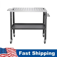 36"x18" Portable Welding Table 1200lbs Steel Welding Cart Workbench Table