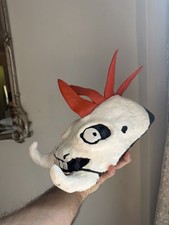 Neopets Handmade Moehog Skull Sculpture