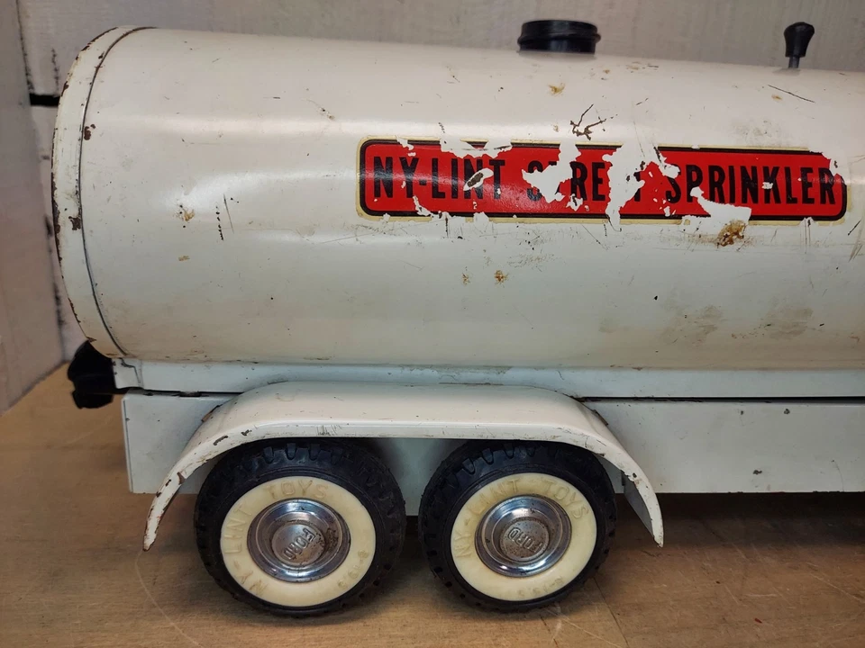 Vintage Ny-Lint Ford Toy Truck Street Sprinkler Water Truck Pressed Steel Toy - Image 2 of 4