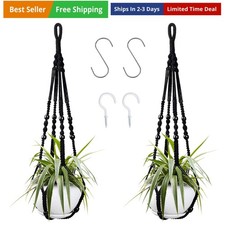 Macrame Hanging Planter, 2 Pack Hanging Planters for Indoor Plants Indoor Out...