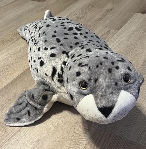 Melissa & Doug Plush Spotted Seal Ocean Oversized Lifelike Stuffed Animal 32”