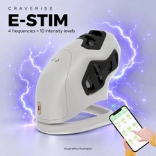 Electric Male Chastity Device APP Remote Control Cage Ring Penis Lock Shock New!
