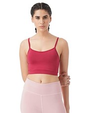 PUMP'D Women's Full Coverage Criss Cross Straps Sports Bra -Light Padding, Re...