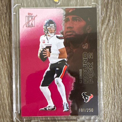 Topps signature C.J. Stroud RC Houston Texans Round Pick 2 #23 101/250