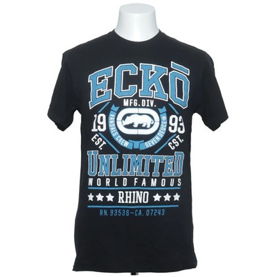 Ecko Unltd, T-shirt, Größe: M, Schwarz, Baumwolle, Print, Herren #k1R