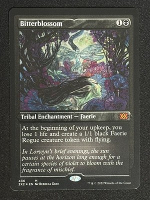 1x MTG Bitterblossom (Foil Etched) - Double Masters 2022 (2X2) #436 - Magic