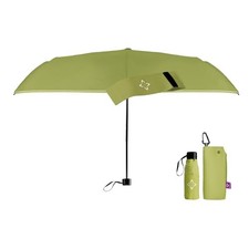 Windproof Travel Mini Umbrella - Manual Folded Length: 7.3" Lime Green Mini 